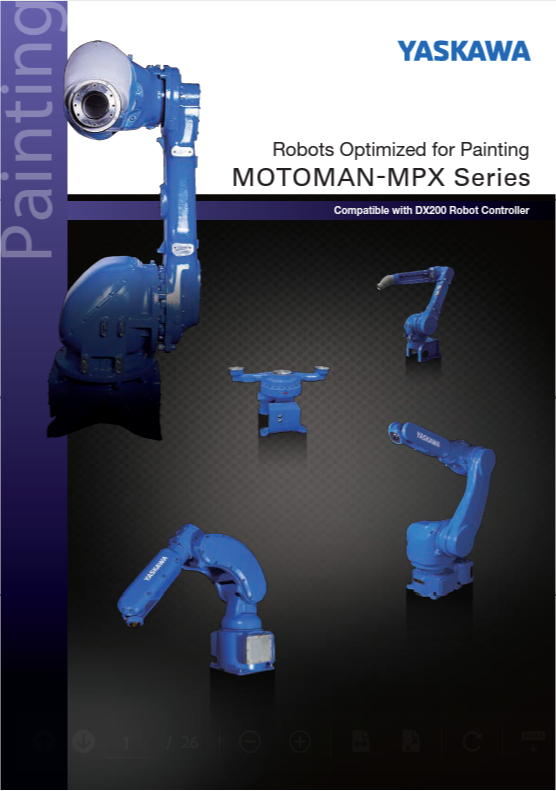 MOTOMAN-MPX Series Robots Optimized for Painting